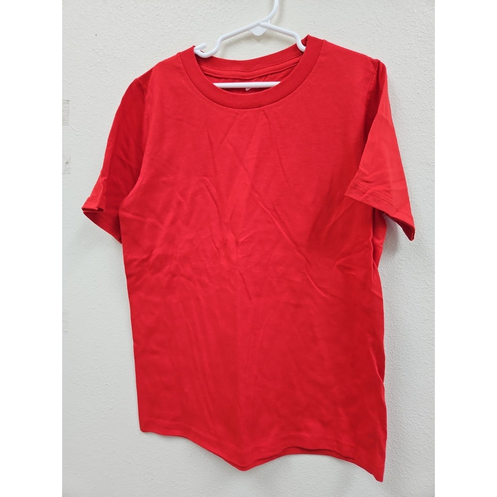 Boys Red The Nike Tee Short Sleeve Shirt Size Small Blank New